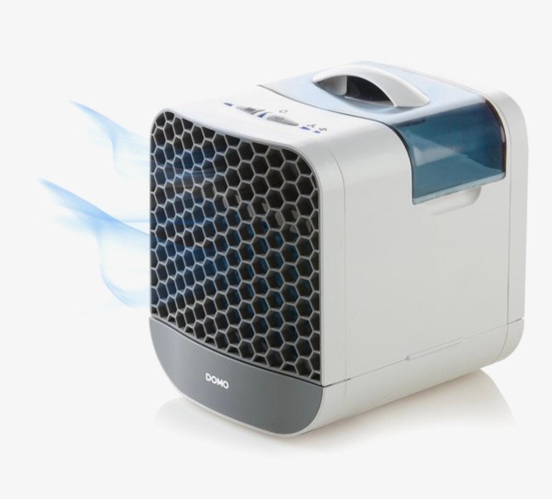 Compacte luchtkoeler/ventilator - DOMO, Ophalen, Tafel- of Grondventilator, Minder dan 60 m³, 3 snelheden of meer
