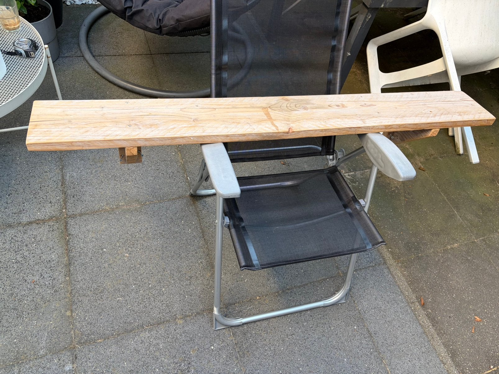 Wandplank boekenplank steigerhout, Ophalen, Gebruikt, Hout