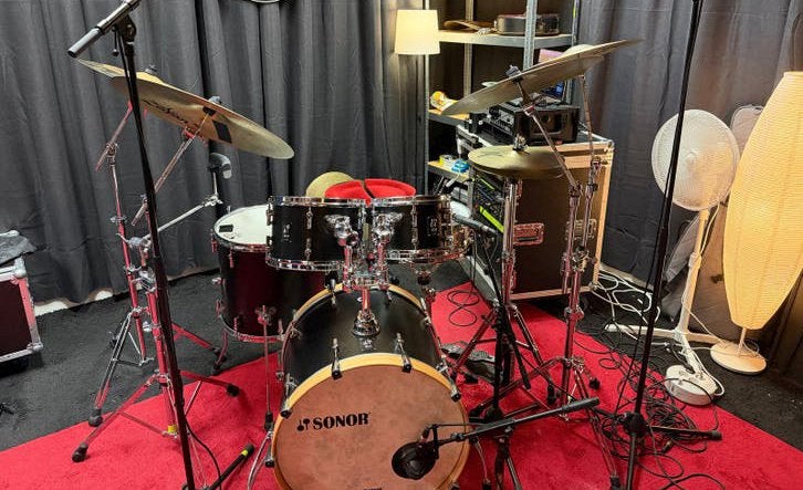 Sonor SQ1 (met ingebouwde dubbele tom houder!), Ophalen, Gebruikt, Sonor