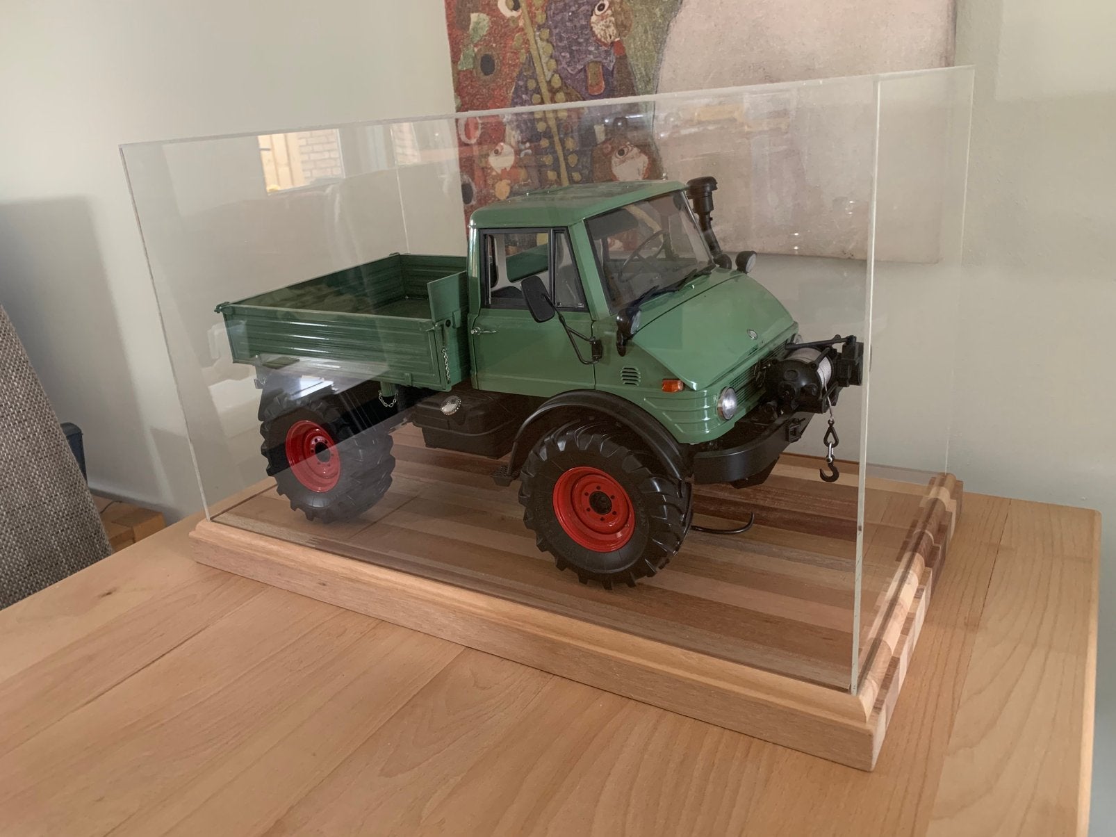 Mercedes Unimog U 406 Hachette 1/8, Ophalen, Zo goed als nieuw, 1:5 t/m 1:8, Bus of Vrachtwagen