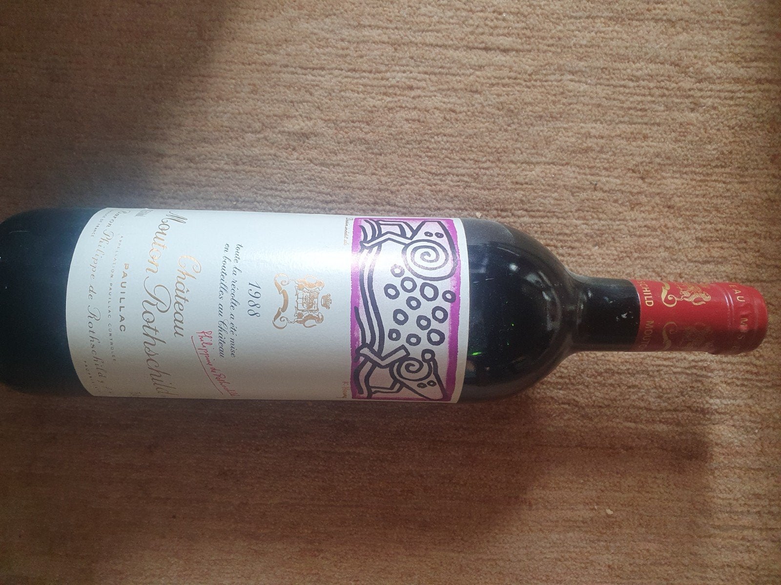 Château Mouton Rothschild, Frankrijk, Ophalen of Verzenden, Rode wijn, Vol