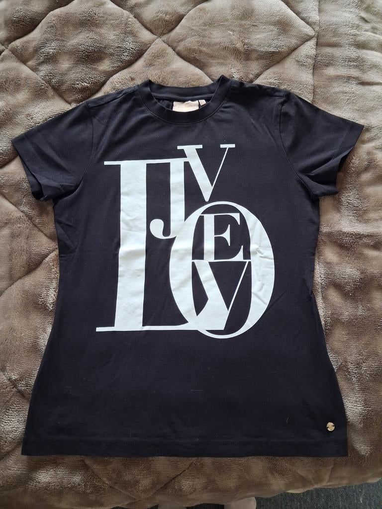 Josh V Dames T-shirt Zwart met Witte Opdruk Maat XS, Ophalen of Verzenden