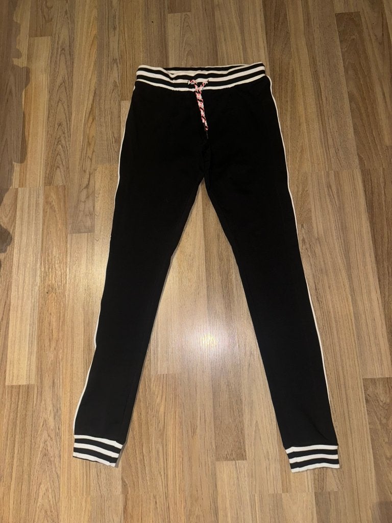 Broek pants joggingbroek 152 zwart zwarte wit, Kinderen en Baby's, Kinderkleding | Maat 152, Verzenden, Nieuw, Meisje, Broek
