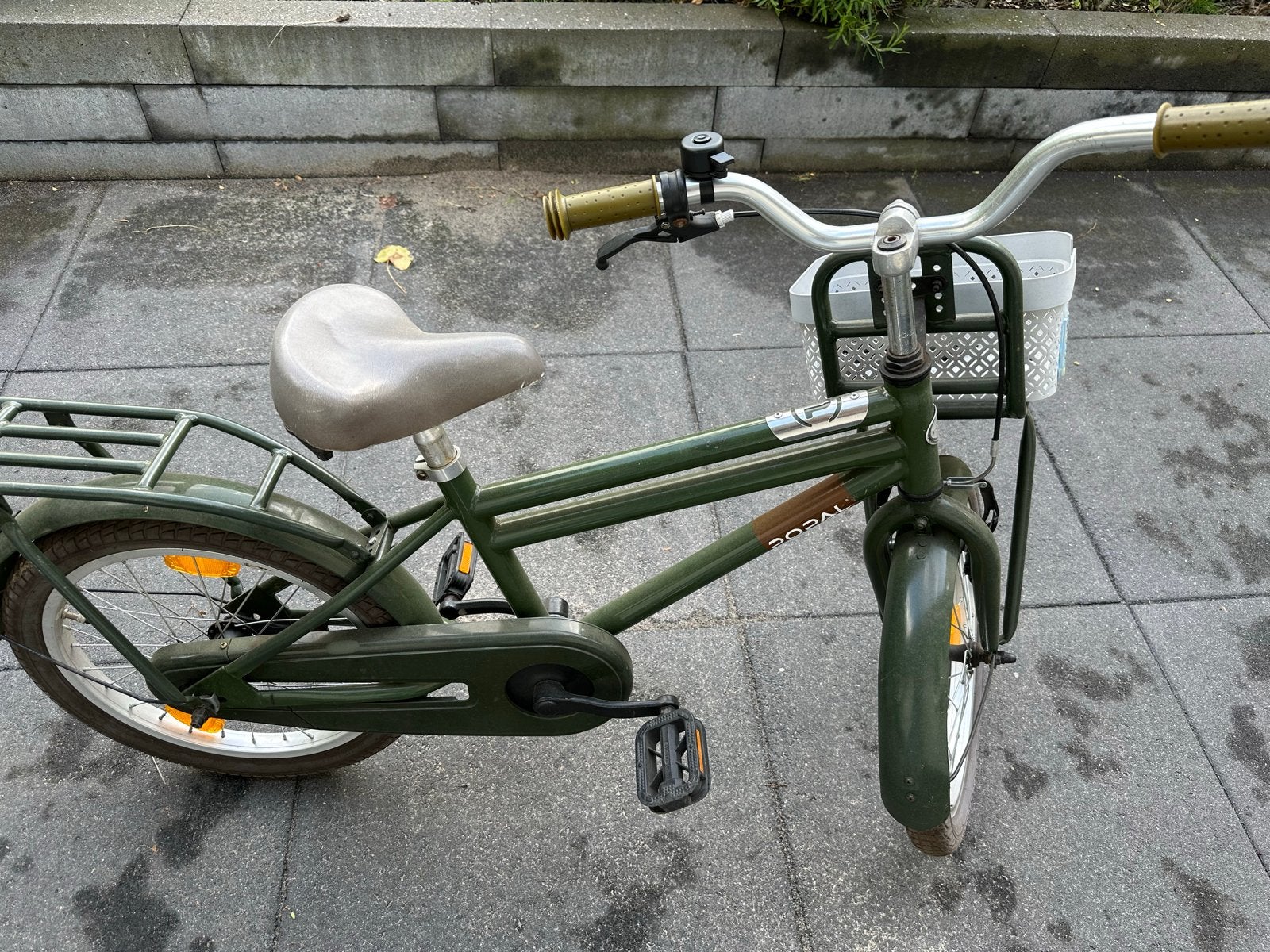 Popal kinderfiets 18 inch groen, Ophalen of Verzenden, Gebruikt, 16 tot 20 inch