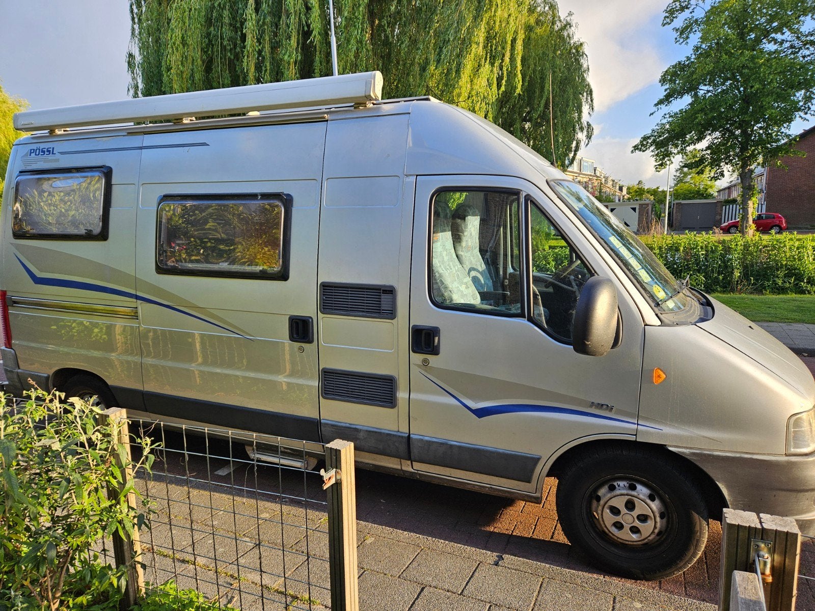 Possl buscamper uit 2004, Caravans en Kamperen, Campers, Chemisch toilet, Buscamper of Camperbus, Ringverwarming, Fiat