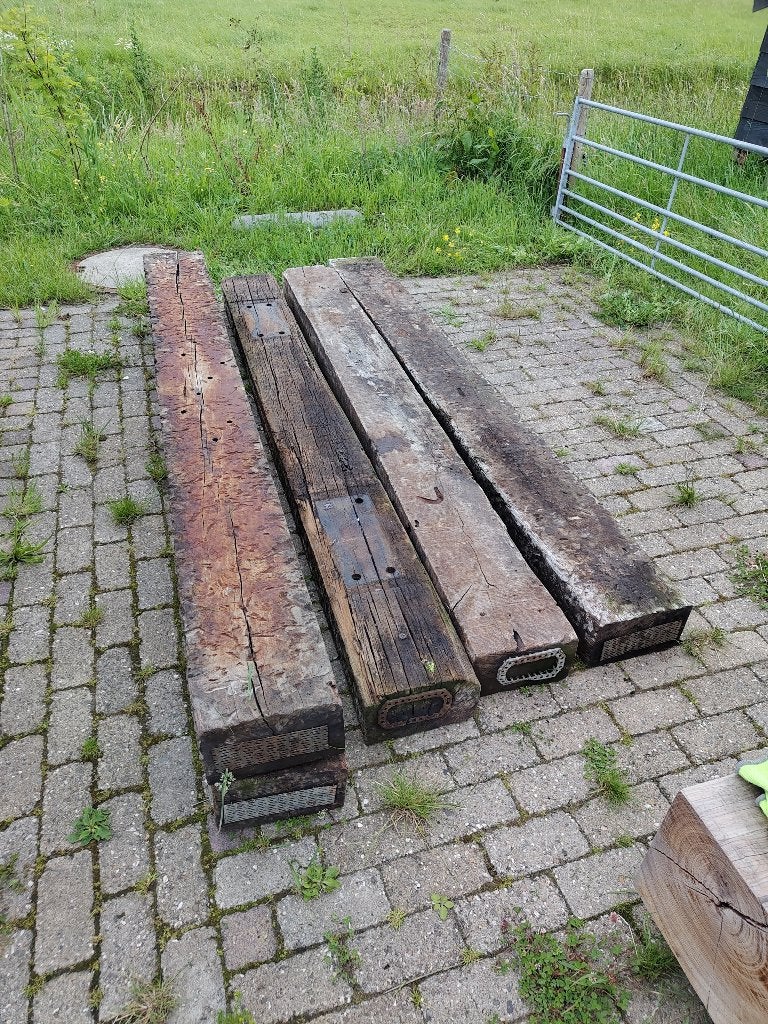 5 gave spoorbielzen, Tuin en Terras, Bielzen en Borders, Ophalen, Gebruikt, Biels, 200 cm of meer