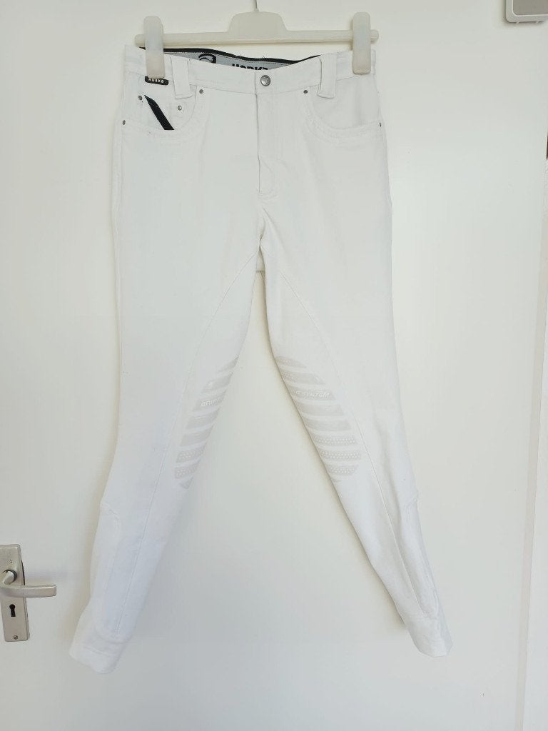 Witte rijbroek mt 46 (mt S?) Horka, Dieren en Toebehoren, Met grip, Zo goed als nieuw, Wit, Dames