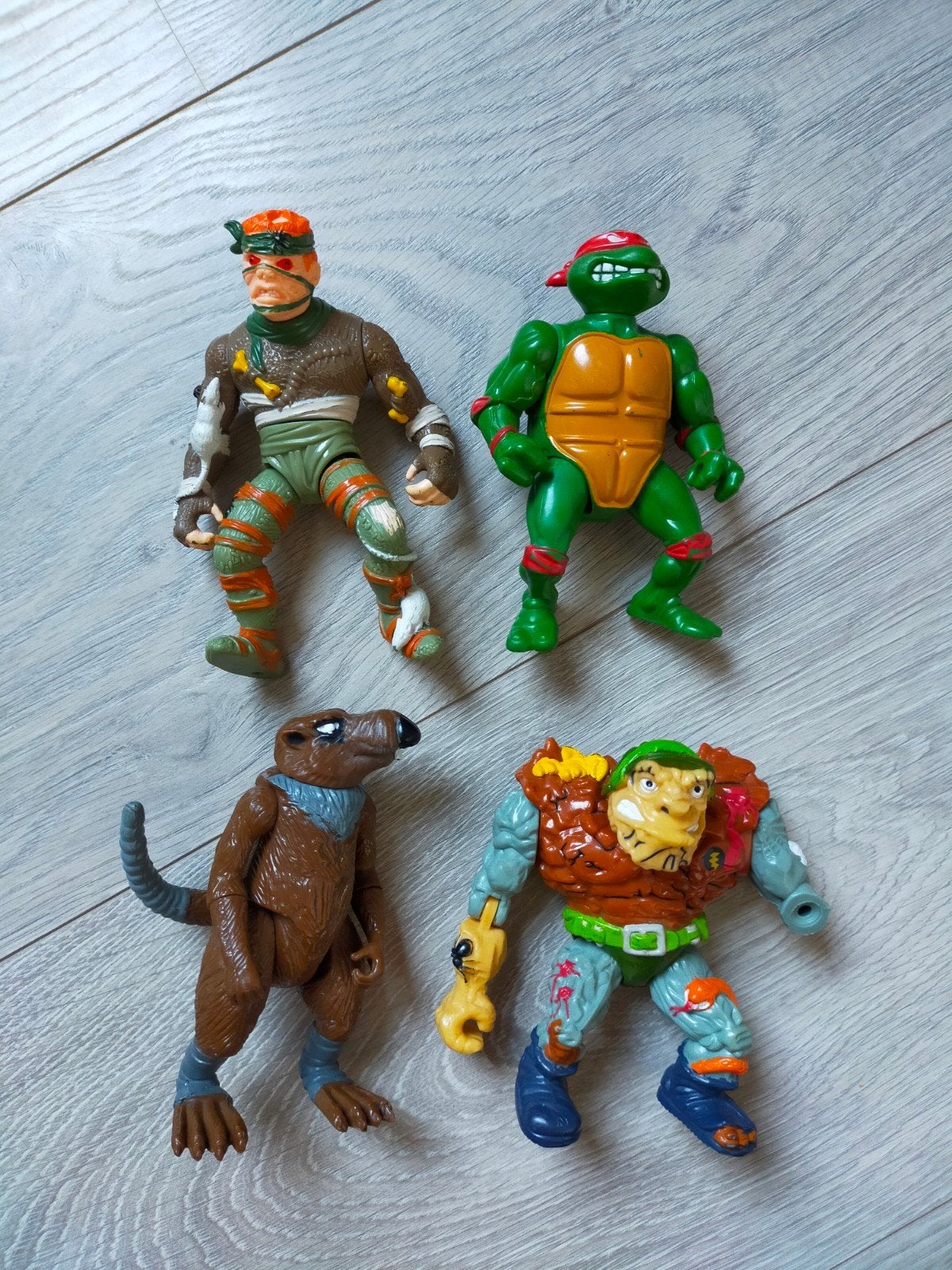 Vintage Ninja Turtles figuren, Ophalen of Verzenden, Gebruikt