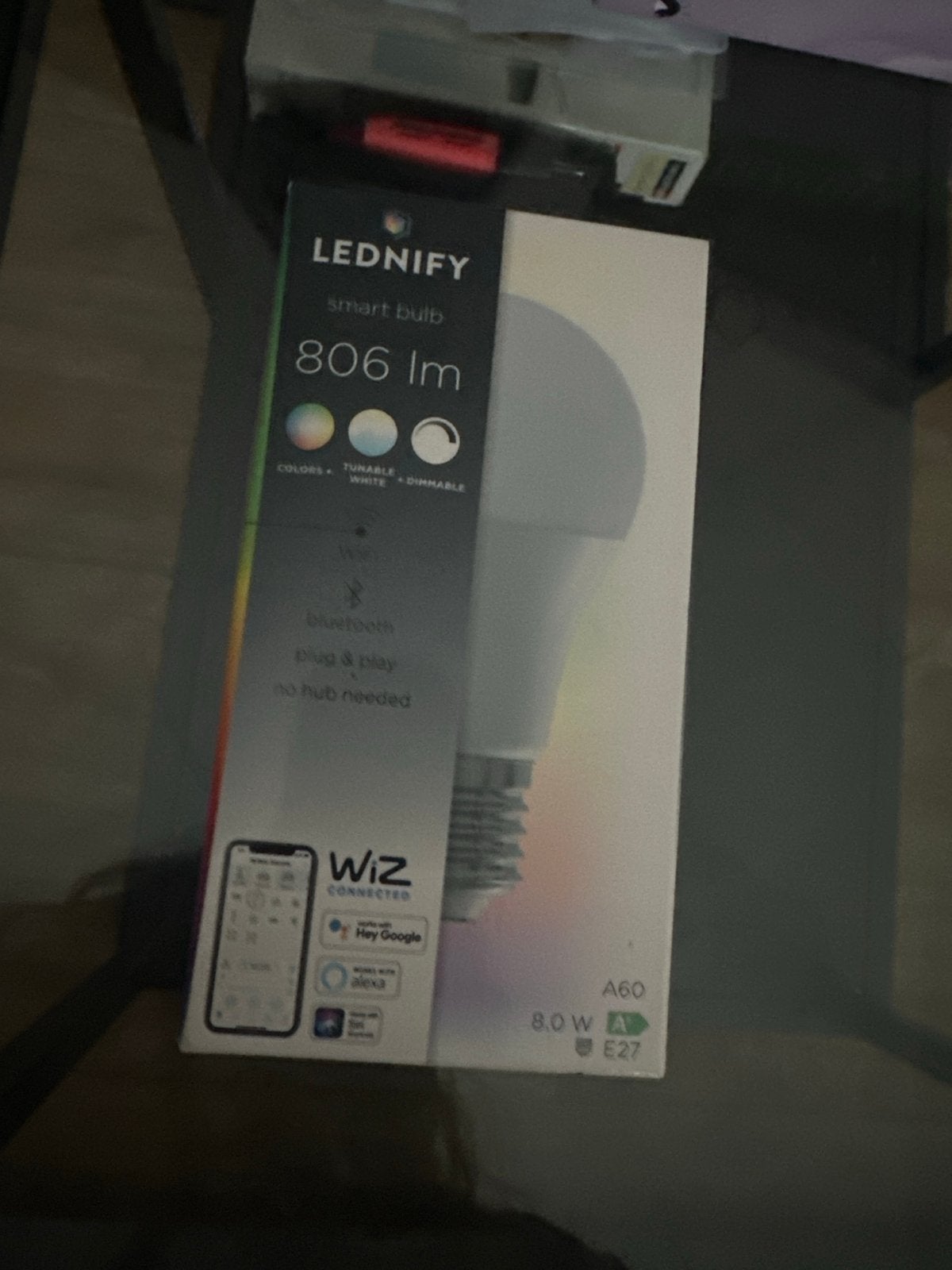 LEDNIFY Smart Bulb 806 lm E27 - Kleur, Wit, Dimbaar, Ophalen of Verzenden, Nieuw