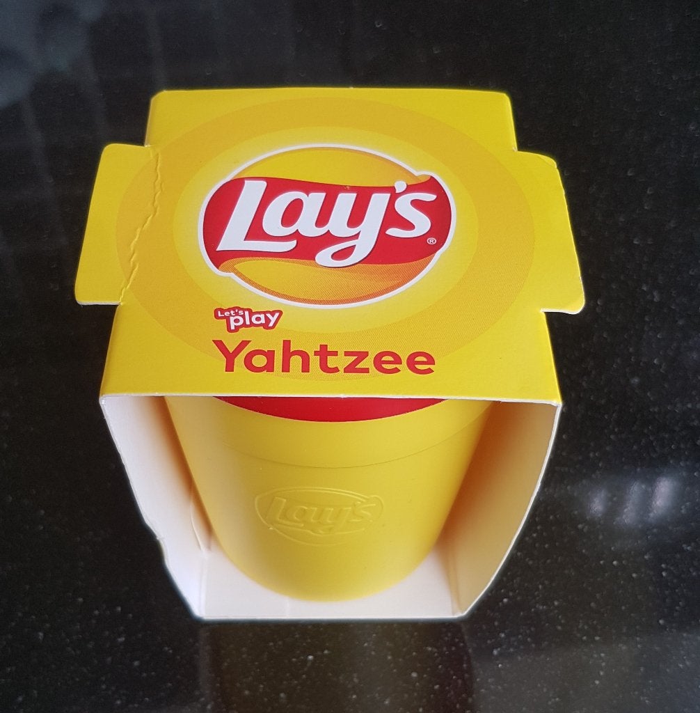 LAY`S - flippo Let`s Play Yahtzee, collectors item, NIEUW., Ophalen of Verzenden, Nieuw, Gebruiksvoorwerp