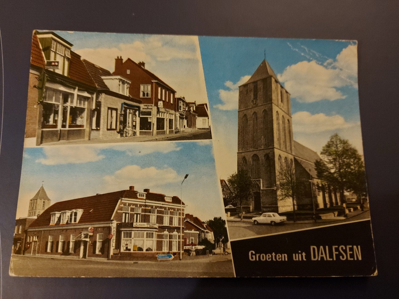 Oude Ansichtkaart Groeten uit Dalfsen - Gelopen, Ophalen of Verzenden, 1960 tot 1980, Gelopen, Overijssel