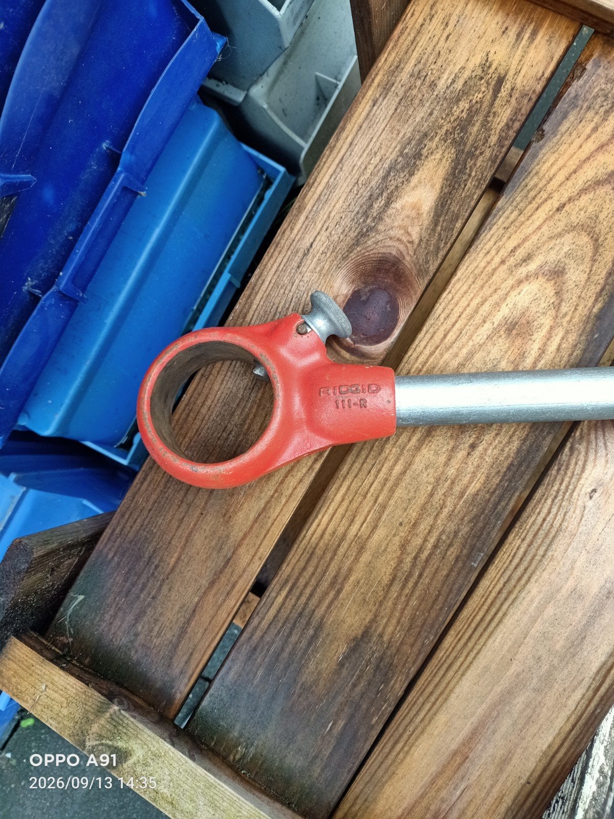Ridgid 111-R pijpsnijder, Ophalen of Verzenden, Gebruikt, Snijgereedschap, Ridgid