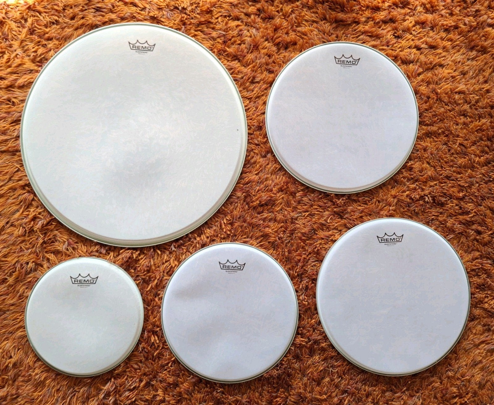 Remo Silentstroke drum heads drumvellen drumheads vellen, ., Drums of Percussie, Remo, Ophalen of Verzenden