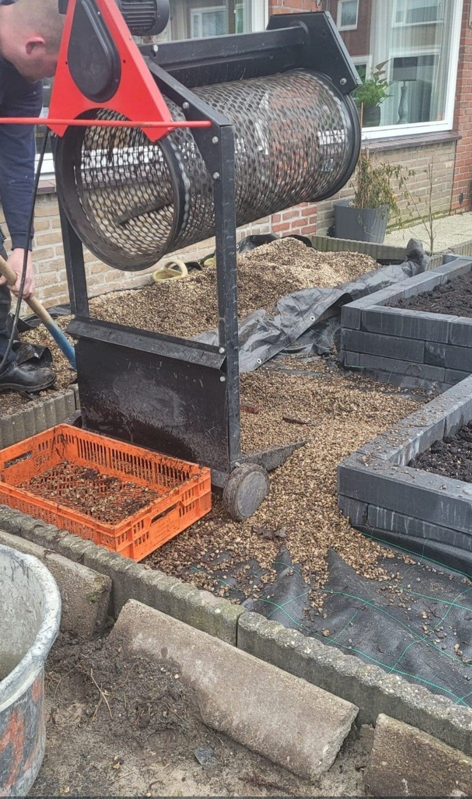 Zand/grind en grond zeef huur, Ophalen, Nieuw