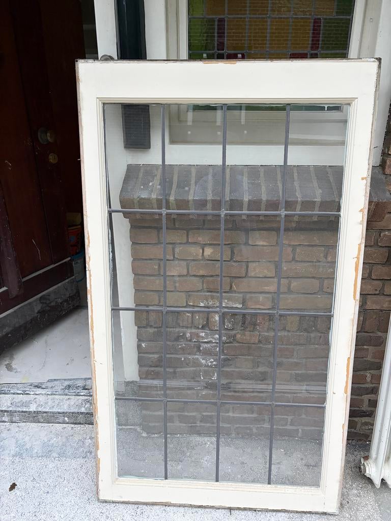 Glas in lood panelen, Doe-het-zelf en Verbouw, Kozijnen en Schuifpuien, Gebruikt, Raamkozijn, Minder dan 75 cm, Inclusief glas