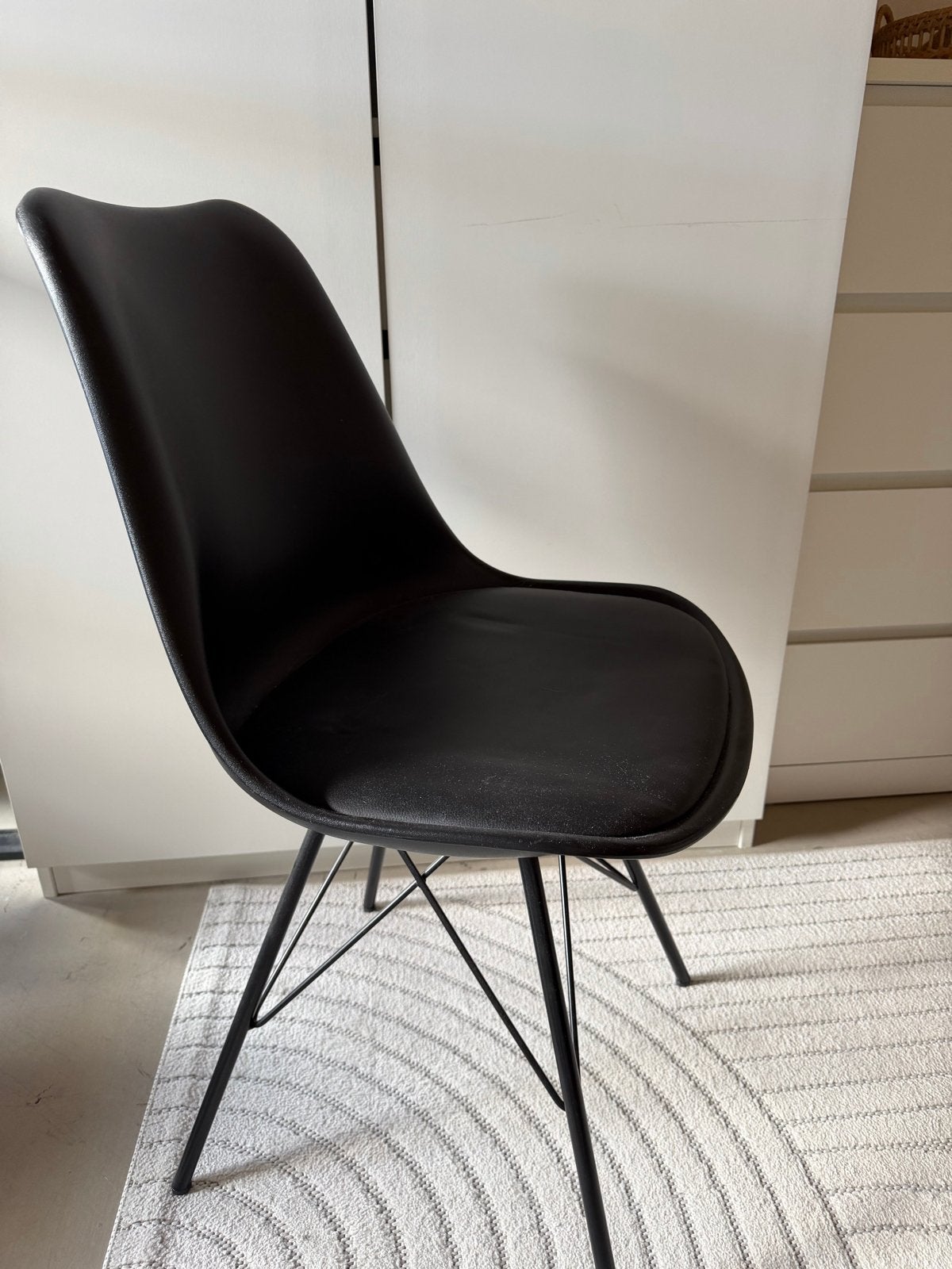 2x Kick Collection stoeltje Luuk - Zwart, modern design, Ophalen, Kunststof, Gebruikt, Twee