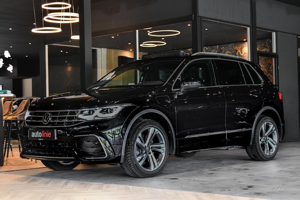 Volkswagen Tiguan 1.4 TSI eHybrid R-Line, Pano, ACC, IQ Ligh, Auto's, 15 km/l, Gebruikt, Zwart, 4 cilinders
