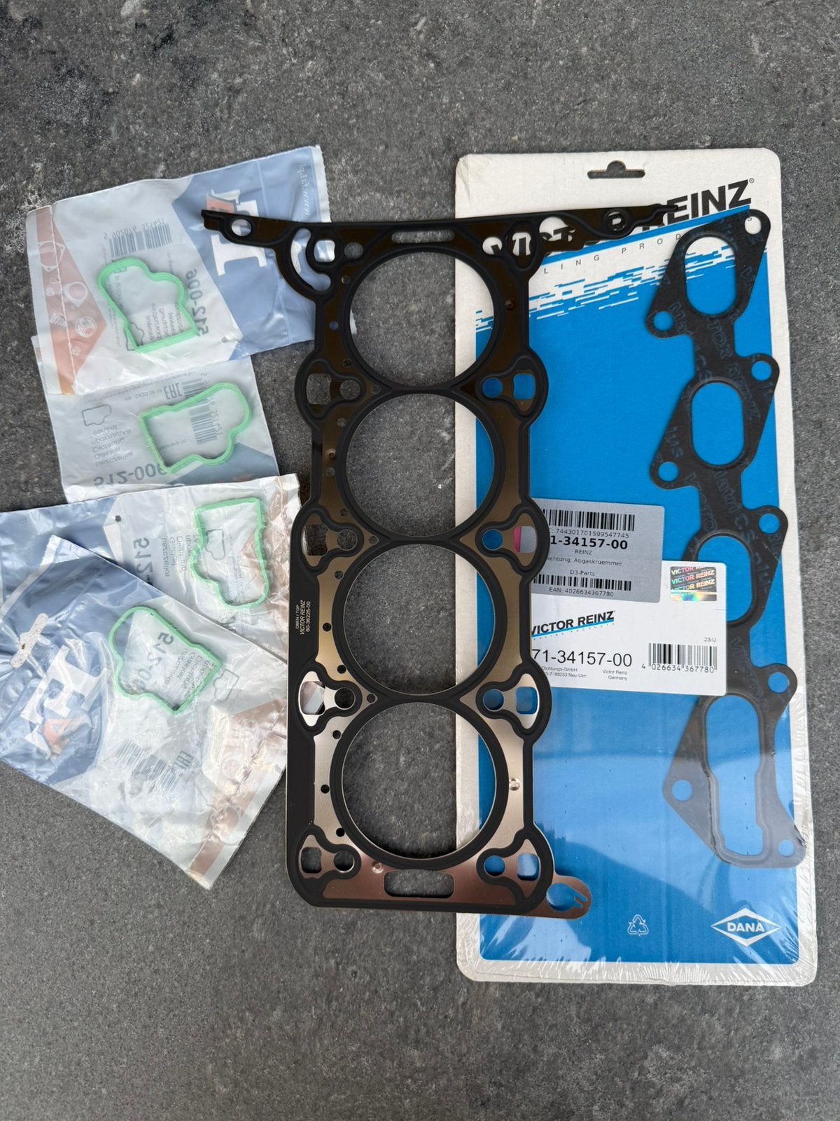 Koppakking inlaat en uitlaat pakking Opel Corsa D 1,2 16v, Ophalen of Verzenden, Nieuw, Opel