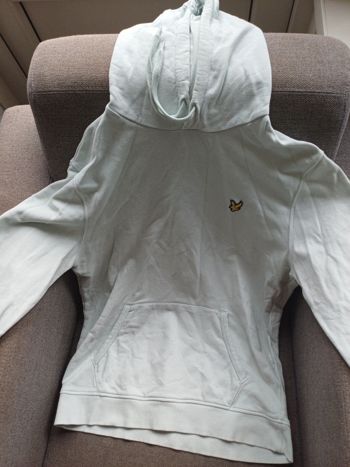Lichtblauwe Lyle & Scott Hoodie Heren Maat L, Kleding | Heren, Maat 52/54 (L), Blauw, Ophalen of Verzenden, Lyle & Scott