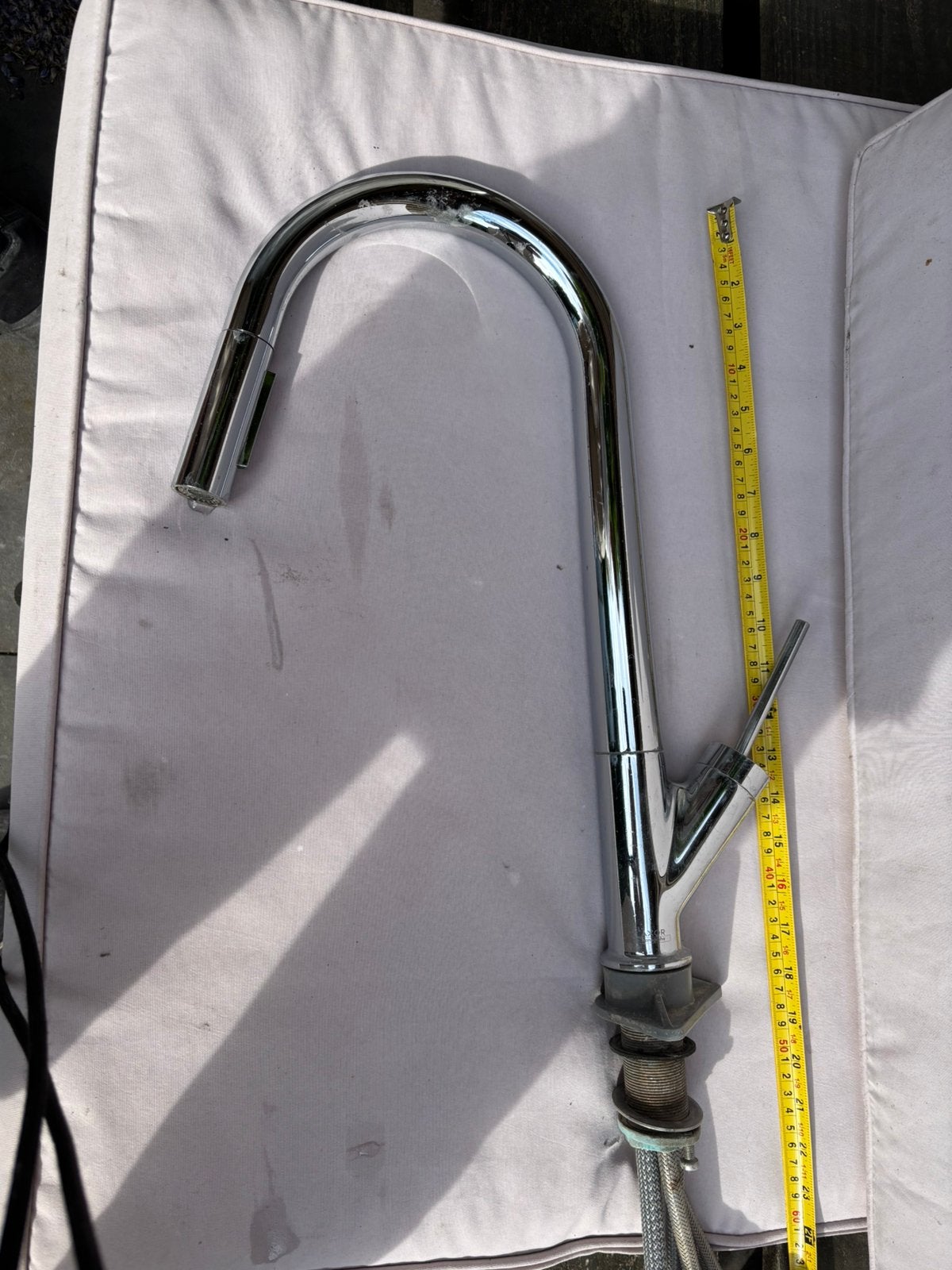 HansGrohe AXOR keukenkraan met uittrekbare handdouche, Ophalen, Zo goed als nieuw