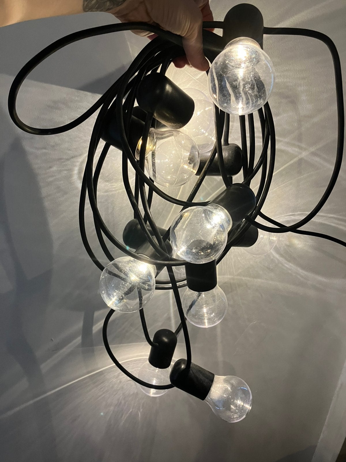 Ikea Svarta led lichtsnoer buiten, Ophalen, Kunststof, Minder dan 50 watt, Led