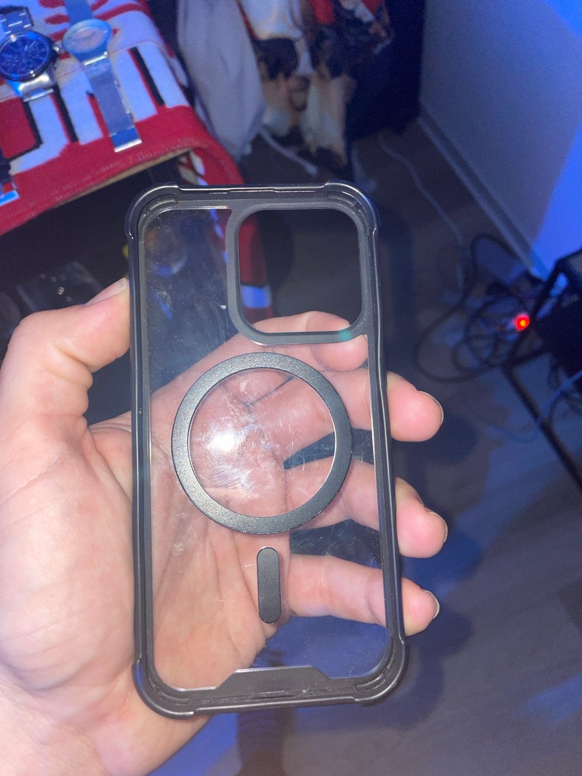 Transparant iPhone hoesje met MagSafe, Kunststof, Overige merken, Hoesje of Tasje, Ophalen of Verzenden