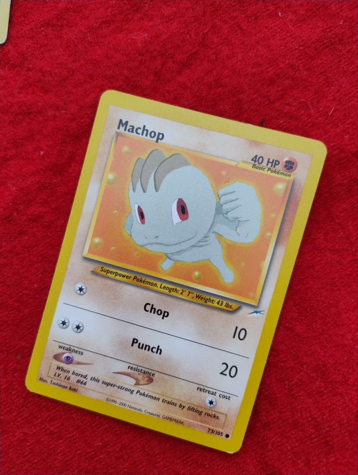 Pokémon Kaart Machop 73/105 - Basic Pokémon, Ophalen of Verzenden, Nieuw, Losse kaart