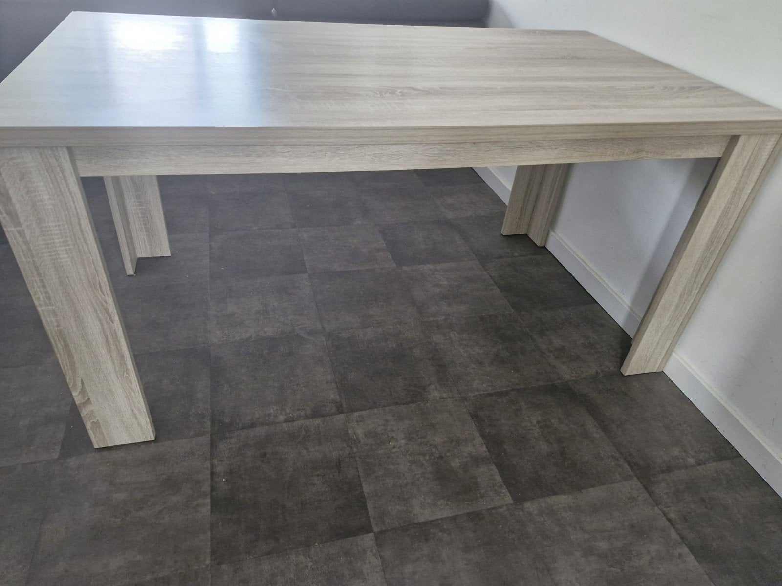Moderne eettafel - Licht hout design, Huis en Inrichting, Tafels | Eettafels, Ophalen, Gebruikt, 100 tot 150 cm, 50 tot 100 cm