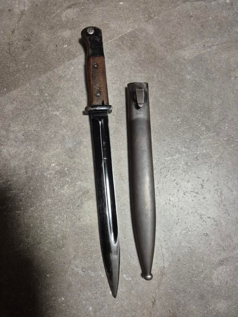 Leuke K98 Bajonet . Koopje !!, Verzamelen, Ophalen of Verzenden, Landmacht, Duitsland, Mes of Dolk