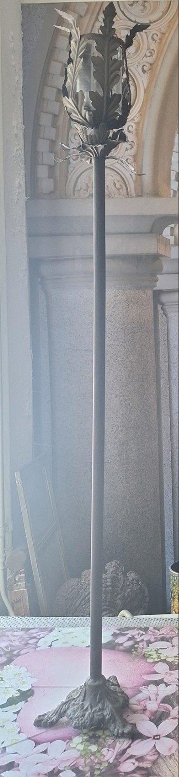 Prachtige metalen handgesmede windlichten (2 stuks), Ophalen of Verzenden, Gebruikt, Metaal, Windlicht