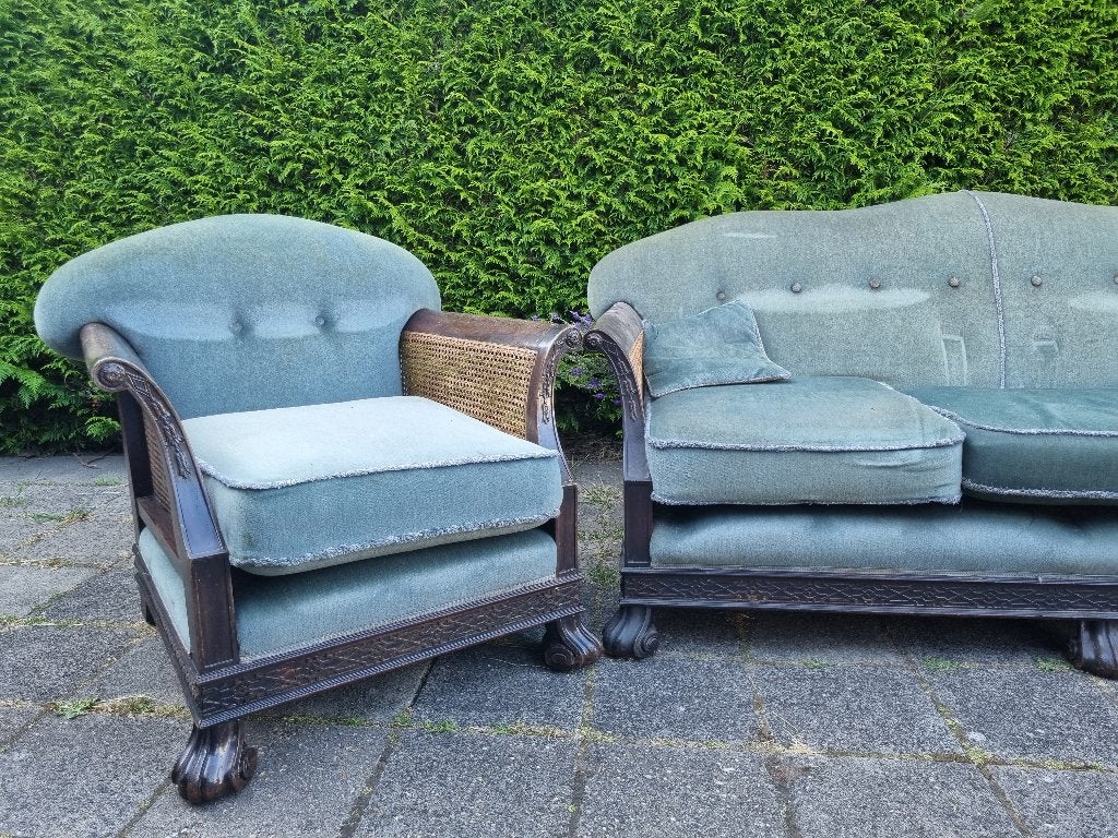 Vintage bankstel gemaakt in Nederland door Pander, Ophalen