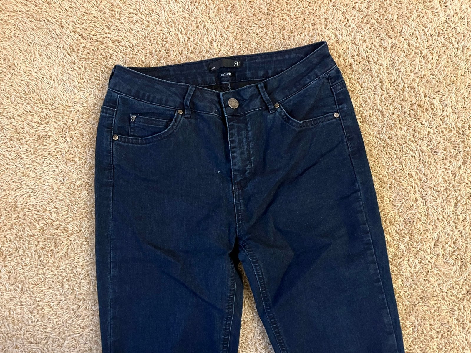 Supertrash skinny jeans blauw mt. W31 (L30), Ophalen of Verzenden, Zo goed als nieuw, Blauw, W30 - W32 (confectie 38/40)