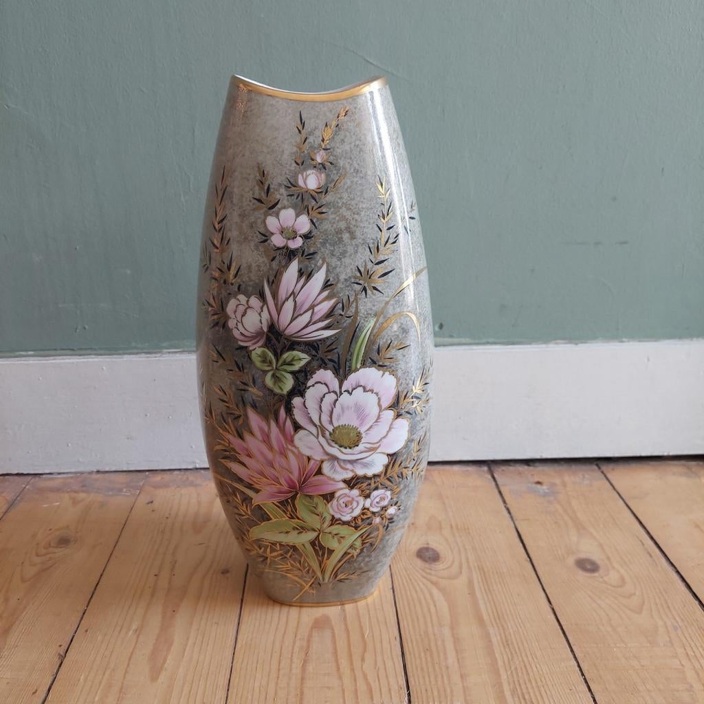 Lucky Vintage Alka Bavaria Toskane vaas handbeschilderd, Antiek en Kunst, Ophalen of Verzenden