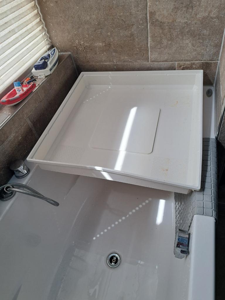 Opvangbak voor droger/wasmachine - Wit kunststof, Ophalen, Gebruikt