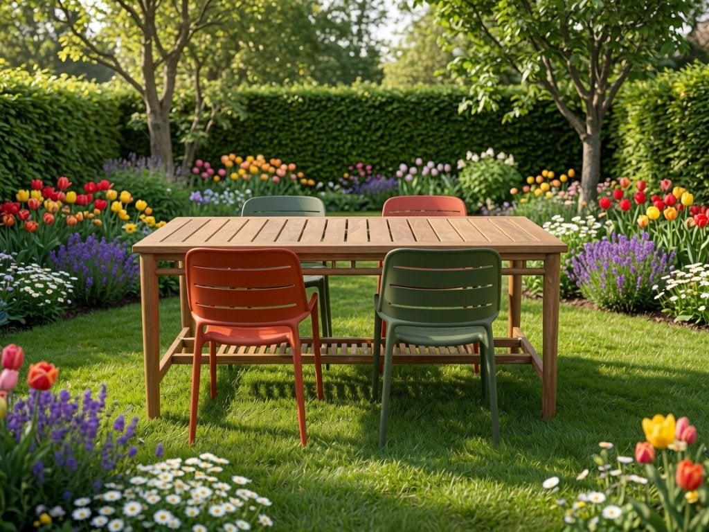 Design Tuin set | Tafel & stoelen | 180cm, Ophalen, 4 zitplaatsen, Teakhout, Zo goed als nieuw