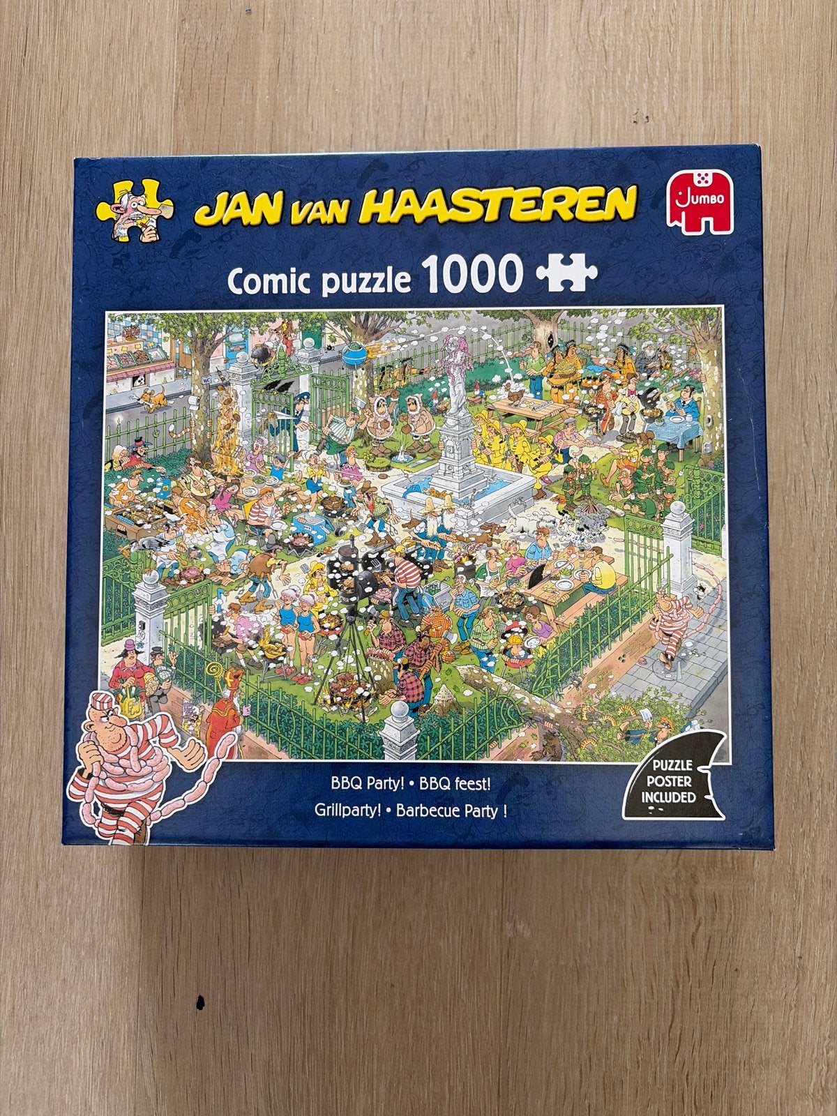 Jan van Haasteren BBQ Party! Comic Puzzel 1000 stukjes, Ophalen, 500 t/m 1500 stukjes, Zo goed als nieuw, Legpuzzel