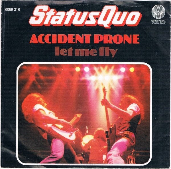 Status Quo - Accident Prone (Single), Cd's en Dvd's, Vinyl Singles, Gebruikt, Rock en Metal, Overige typen, Fotohoes, 7 inch, Ophalen of Verzenden