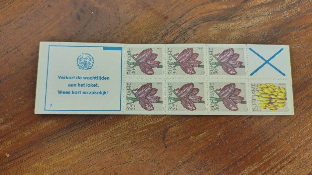 Postzegelboekje Suriname, Ophalen of Verzenden, Postfris
