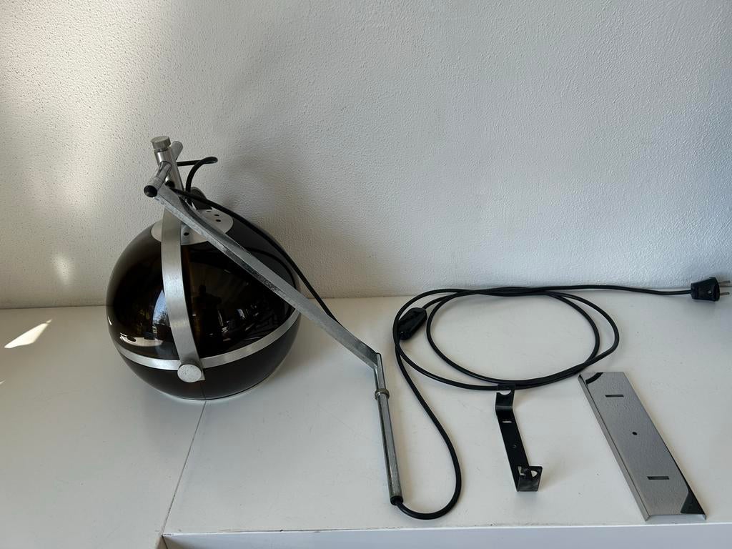 Dijkstra wand booglamp, Huis en Inrichting, Lampen | Wandlampen, Ophalen of Verzenden, Gebruikt, Metaal