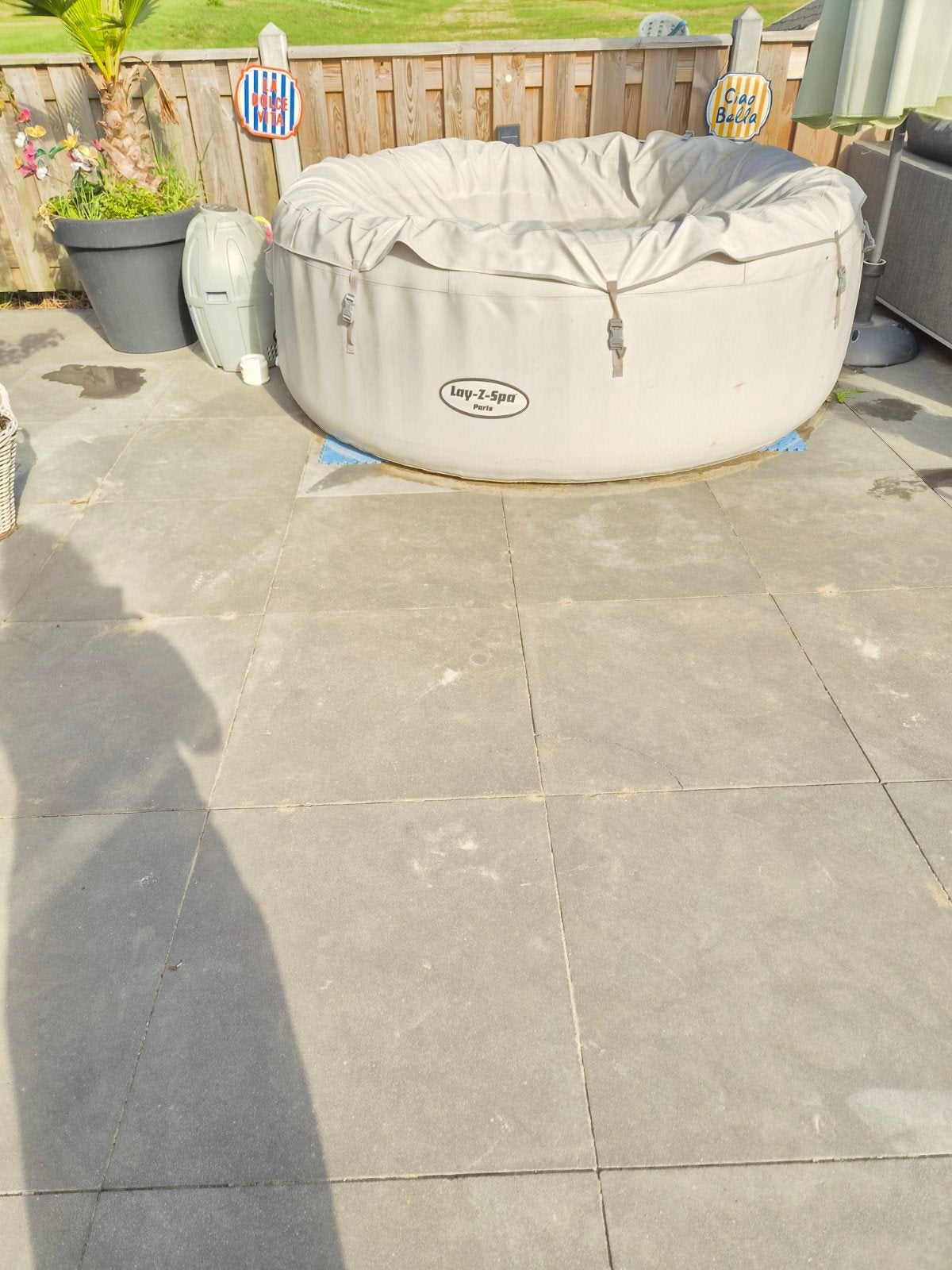 lazy spa paris opblaas jacuzzi, Ophalen, Gebruikt, Beton, Overige typen