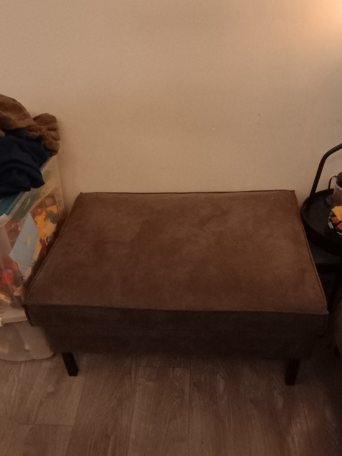 3 zitsbank met hocker, Ophalen, Gebruikt, Driepersoons, 75 tot 100 cm