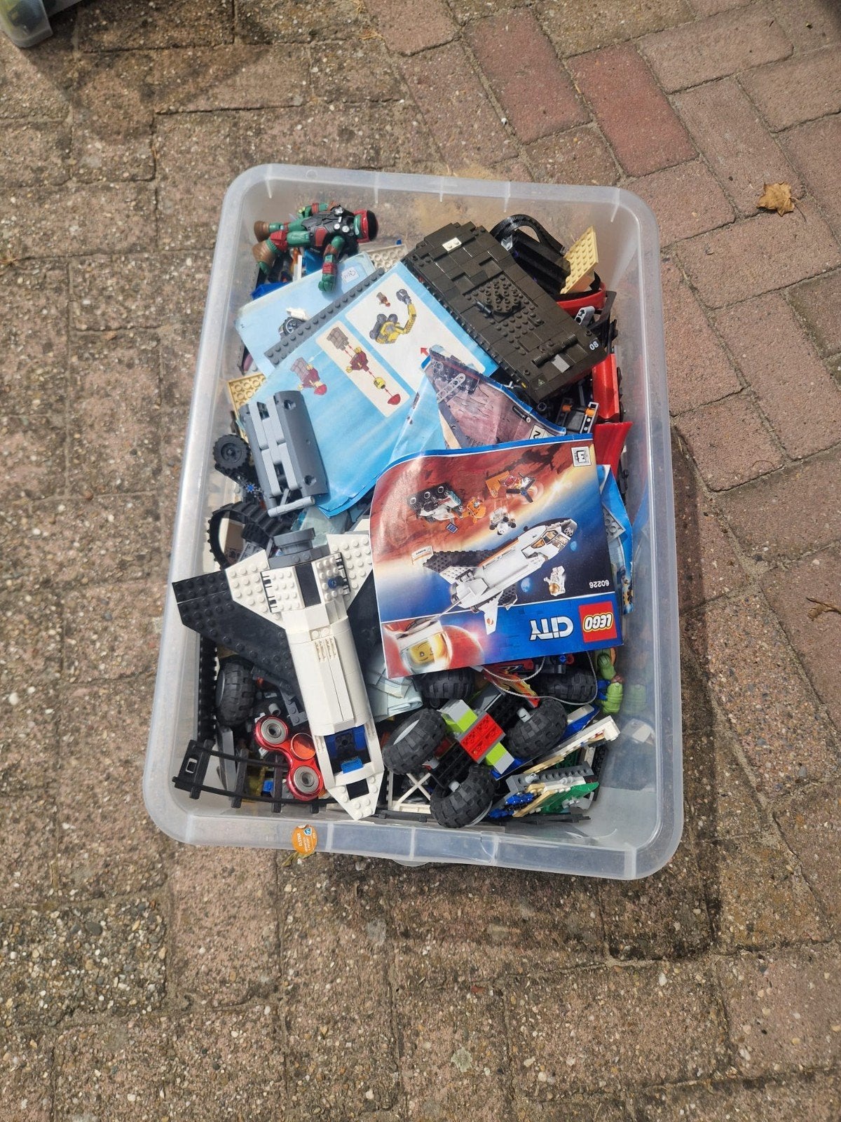 Grote partij diverse Lego, inclusief instructieboekjes, Ophalen, Lego, Losse stenen, Inclusief minifiguren