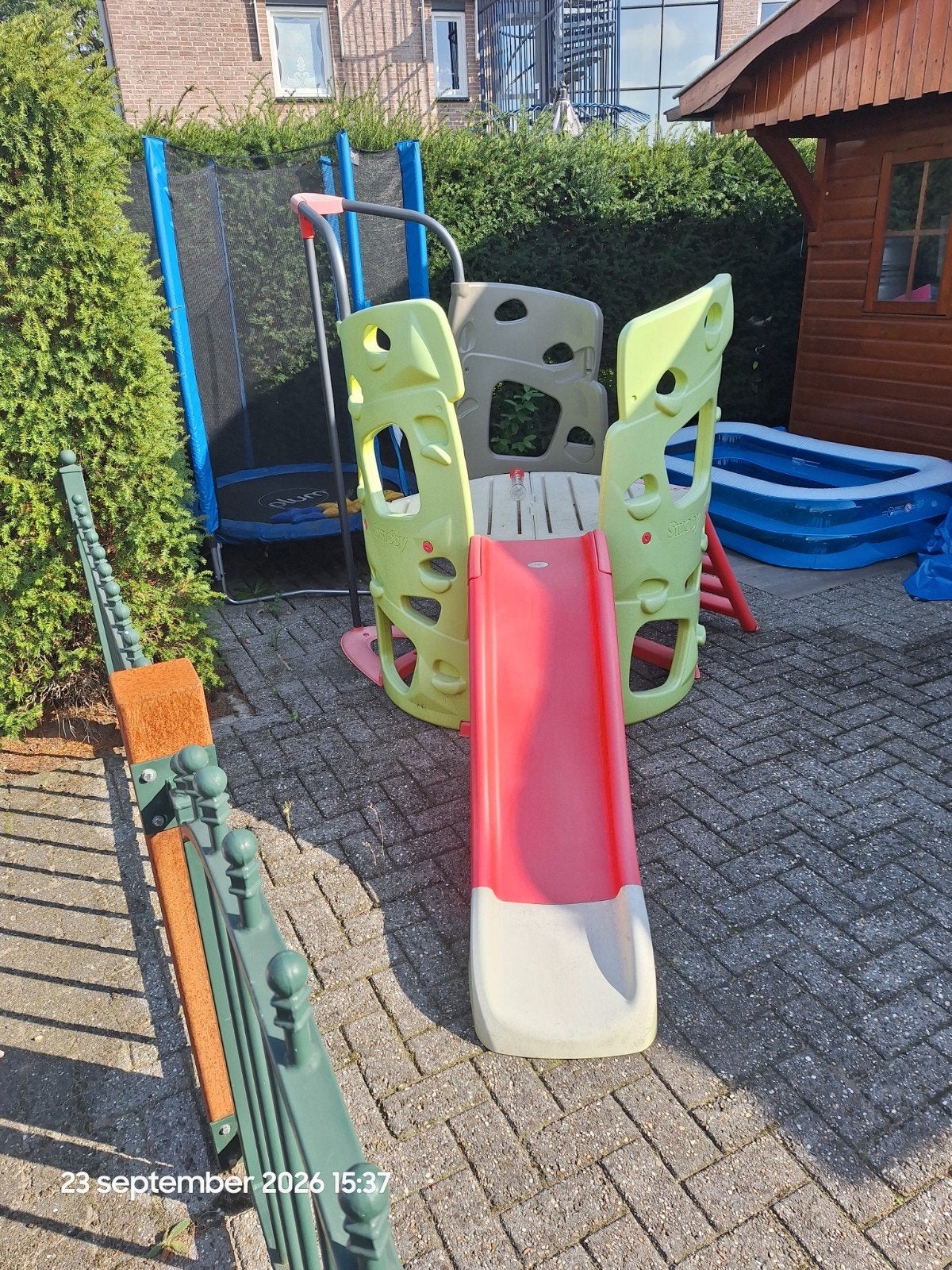Smoby Klimtoren met Glijbaan en brandweerpaal, Kinderen en Baby's, Ophalen, Gebruikt, Glijbaan