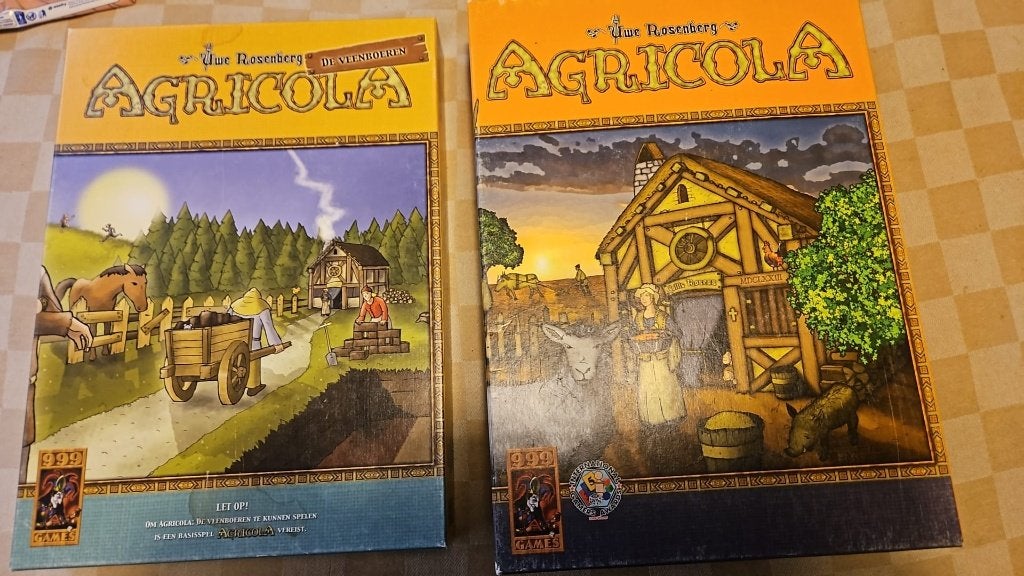 bordspellen Agricola basis + Veenboeren 999 games, Hobby en Vrije tijd, Gezelschapsspellen | Bordspellen, Vijf spelers of meer