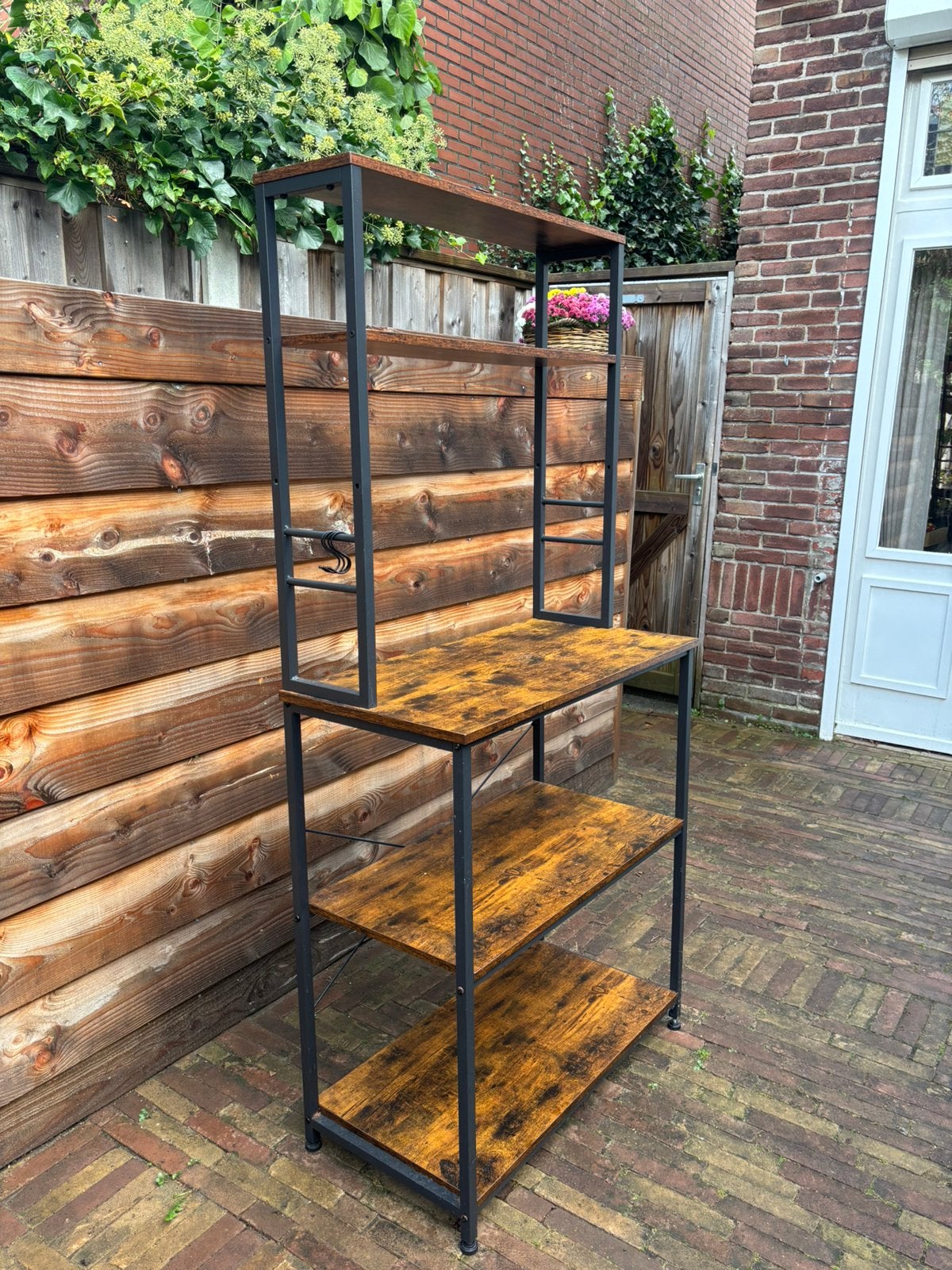 VASAGLE industrieel keukenrek 80 x 40 x 167 cm, Ophalen, Zo goed als nieuw