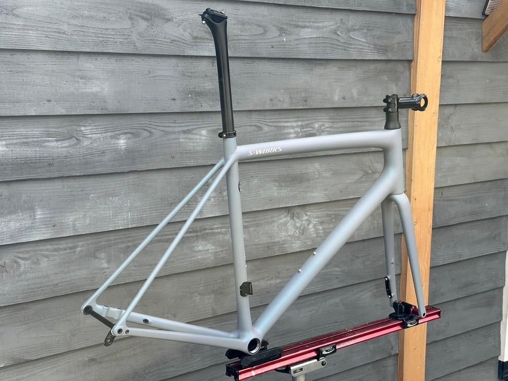 Specialized S-Works Aethos Frameset , 58cm, Dusty Blue pearl, Fietsen en Brommers, Fietsen | Racefietsen, Carbon, Zo goed als nieuw