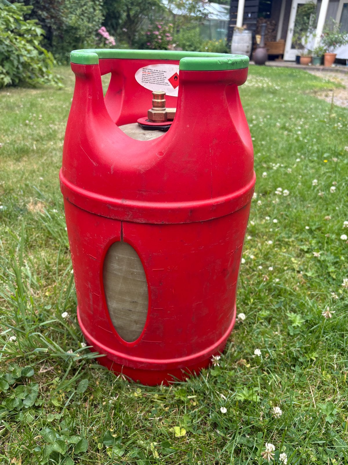 Antargaz gasfles 10kg butaan met fust (halfvol), Ophalen, Gebruikt