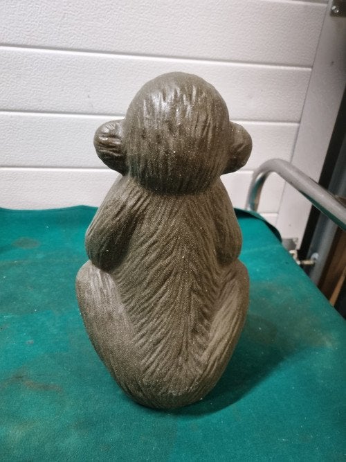 beeld aap zwijgen aardewerk, Ophalen of Verzenden