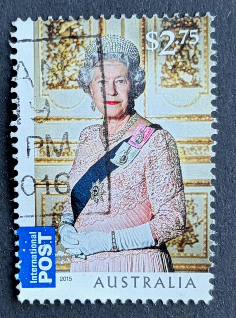 Postzegel Australie Queen Elisabeth 2015, Postzegels en Munten, Ophalen of Verzenden, Gestempeld