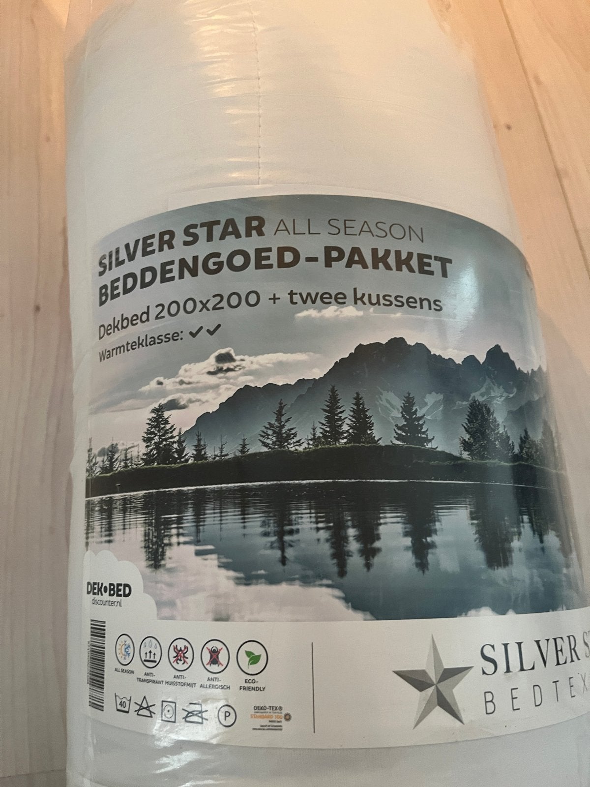 Beddengoed-pakket, nieuw in verpakking, Wit, Ophalen of Verzenden, Overige maten, 200 cm